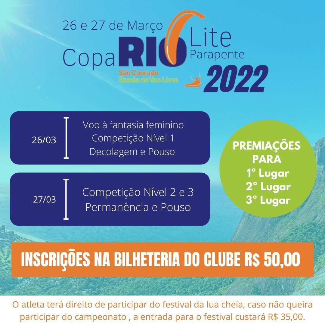 Copa Rio Lite de Parapente 2022