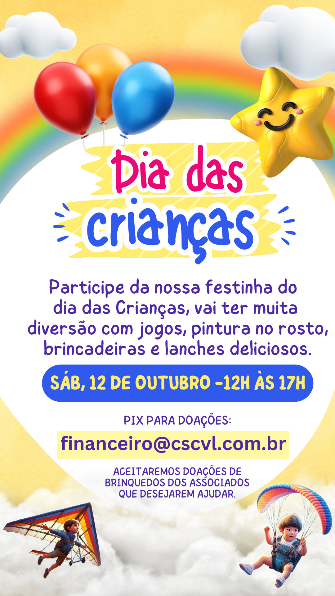 Dia das crianças no CSCVL