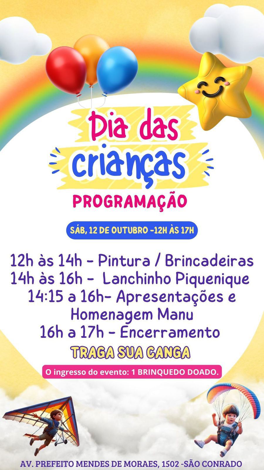 Festa do dia das crianças 2024 no CSCVL