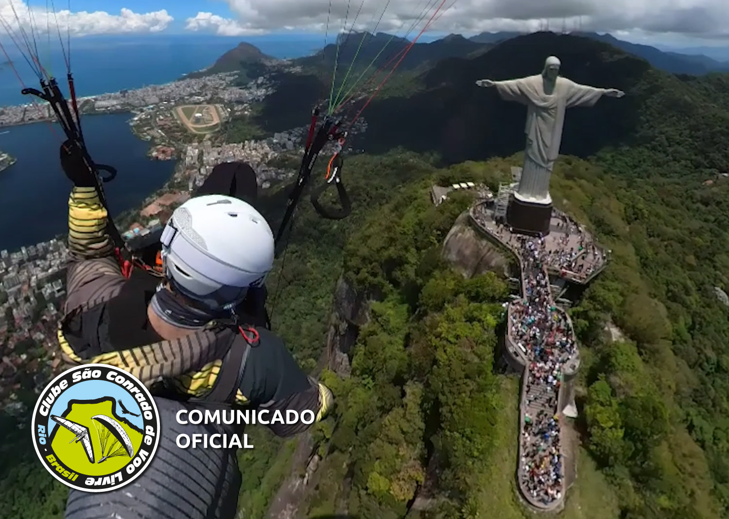 Retorno do voo livre ao sobrevoo do Cristo Redentor