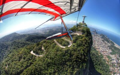 Retorno do sobrevoo a estátua do Cristo Redentor