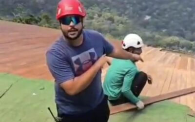 Reforma da rampa de parapente,  primeira etapa concluída.