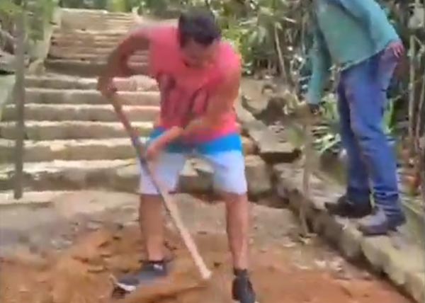 Obras de revitalização acesso as rampas