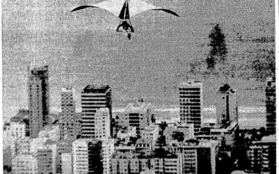 O homem-pássaro no Rio de Janeiro é destaque no jornal O Globo em 1974