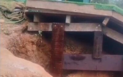 Obras na rampa da Pedra Bonita