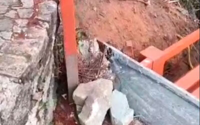 Finalização da contenção do novo deck de Parapente