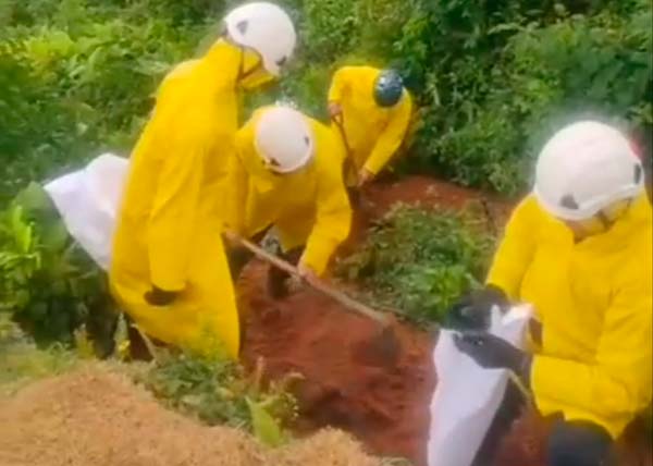 Contenções das encostas na rampa