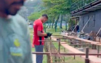 Obras de construção das novas guardarias