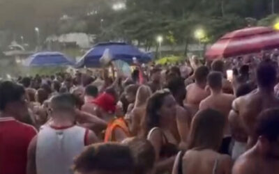 Eventos de carnaval na área de pouso do CSCVL