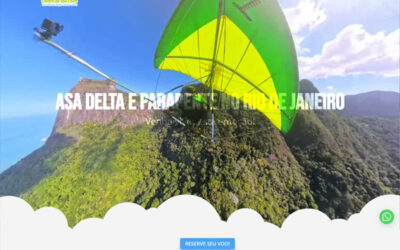 Novo site do Rio Centro de Voo Livre no ar