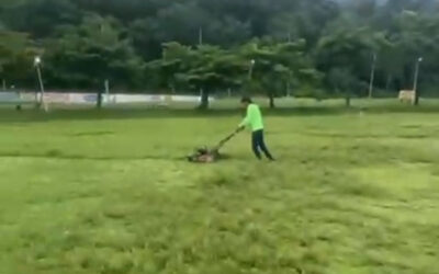 Cuidados no gramado do pouso